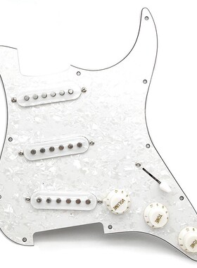 ST SQ单单单电吉他护板前盖板线路总成拾音器线路吉他面板 珍珠色