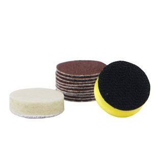 砂纸片世新打磨机自粘盘植绒砂纸细1寸金属木工圆盘打磨抛光砂纸