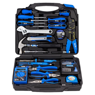 保拉家用物业维修工具套装手动工具组套五金电钻组合木工工具箱