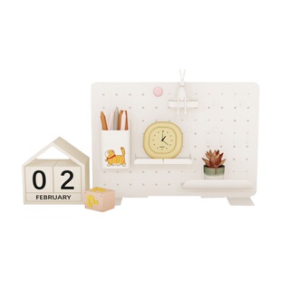 桌面收纳洞洞板DIY多功能可立式磁吸洞洞板带挂钩铁艺收纳置物架