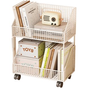 收纳箱带轮可移动书箱学生教室用桌下放书收纳盒家用文件收纳架子