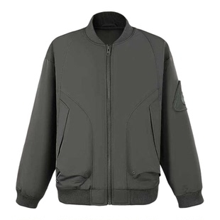 【虎牙推荐】冬季复古美式棒球领夹克外套户外百搭休闲棉服男士