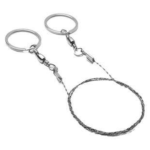 手拉线锯随身便携钢丝锯户外绳锯荒野求生锯不锈钢锯野外生存用品