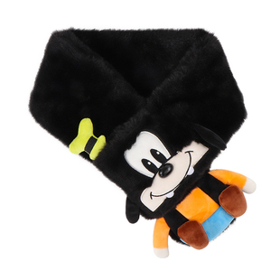 miniso名创优品迪士尼雪国系列小熊异形毛绒围巾女史迪奇保暖围脖