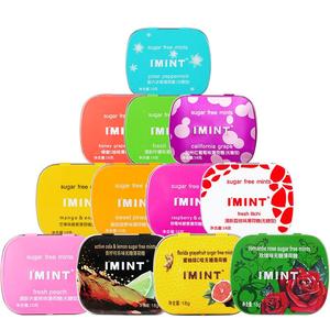 IMINT无糖清新口气薄荷糖果接吻糖口香糖办公室零食小吃休闲食品b