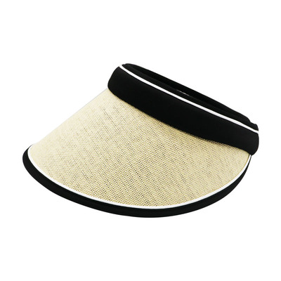 KKV大帽檐编织空顶帽户外大帽檐遮阳帽男女通用骑车帽子