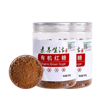 素养生活有机红糖300g纯正有机甘蔗手工古法土红糖粉遇水即溶家用