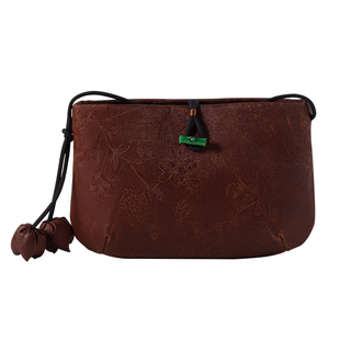 上海故事包包女式2026新款国风新中式香云纱女款妈妈斜挎手提包袋