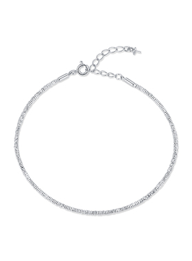 摩典S925纯银碎银几两叠戴手链女