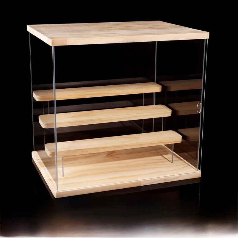 泡泡玛特亚克力展示盒透明手办盲盒展示架收纳模型盒子popmart