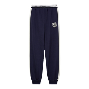 eland kids衣恋童装男童女童卫裤秋冬季美式复古撞色休闲运动裤子