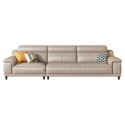 岚瑟琳意式奶油头层牛皮真皮沙发