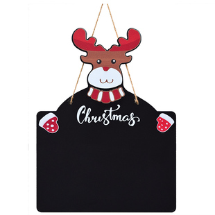 创意圣诞无框小黑板墙挂式装饰手写店铺菜单促销广告宣传牌可擦写