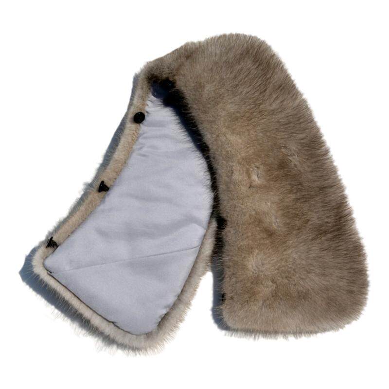 冬整皮水貂毛领子男女通用方领尼克服棉服真皮大翻领保暖毛领单卖