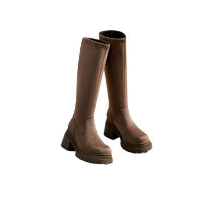 百丽女靴子2024冬季新款