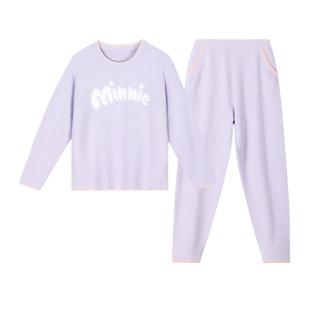 【特惠半边绒】likeuu儿童睡衣男女童迪士尼联名加厚家居服套装冬