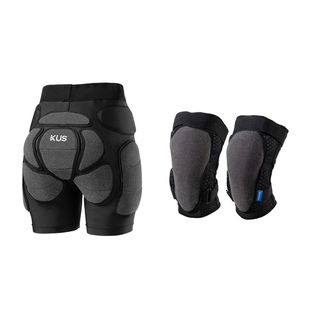 ESA专业滑雪护具套装耐低温运动护膝护臀内穿贴合修身防摔屁垫