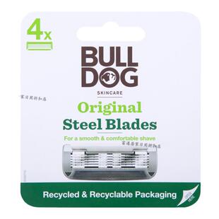 BULLDOG斗牛犬5层刀头男士手动剃须刀五层刀片原装绿玻璃替换4个