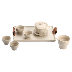 宜集堂中古风茶具套装家用高级中式盖碗干泡茶功夫茶高端送长辈