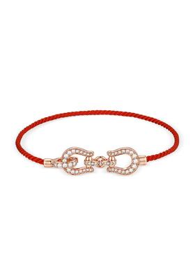 abyb开运缰绳马蹄本命年红绳手链