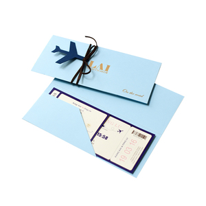 护照飞机票请柬定制结婚请帖订婚邀请函ins创意喜帖婚礼商务 门票