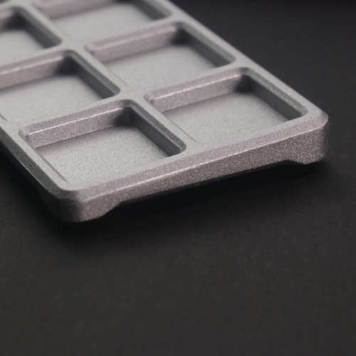 键石银色八格金属键帽盘机械键盘锌铝合金金属个性键帽按键收纳盒