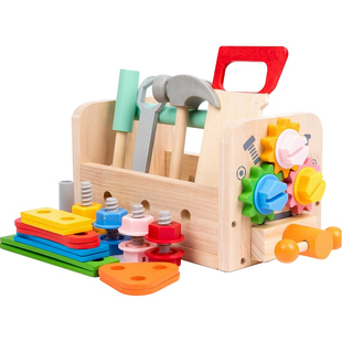 木质工具箱儿童玩具男孩益智拼装玩具礼物拆装修理拧螺丝螺母积木