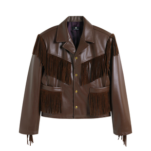 PUBLIC RADIO｜WESTWORLD 嬉皮士美式复古流苏皮衣喇叭裤西部男女