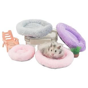 仓鼠棉窝垫子棉垫趴垫金丝熊花枝鼠冬季保暖取暖用品小宠深睡窝