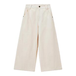 OMITI省略 复古九分直筒奶奶裤女2025春季新款休闲裤【塑形显瘦】