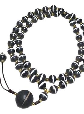 天然玛瑙佛珠项链男女一线药师