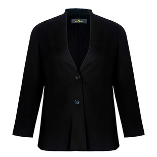 美丽客栈黑话律师大码女装冬款毛呢外套短款羊毛羊绒双面呢大衣女