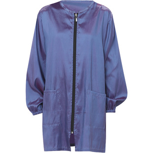 长袖理发店围裙理发师工作服发廊剪发烫染头发罩衣工作服不沾发