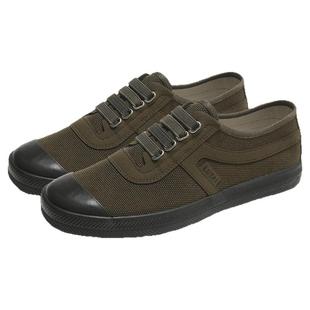 鲁泰低帮帆布鞋舒适透气休闲劳保鞋防滑耐磨橡胶大底一脚蹬工作鞋