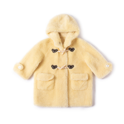 OPCP儿童羊羔毛皮草外套