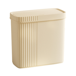 垃圾桶家用厨房卫生间厕所带盖大容量卫生桶简约按压夹缝带盖纸篓