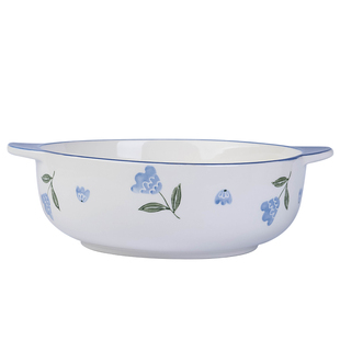 日式双耳汤碗家用陶瓷大盆汤碗新款创意泡面碗酸菜鱼大号汤盆餐具