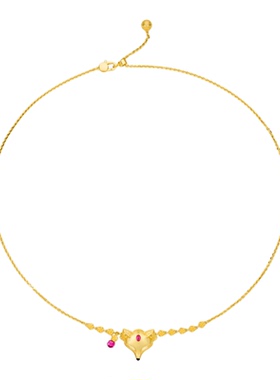 TWINS LULU传统国风面具金色项链TSJ10470