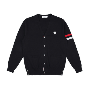 【100%棉】Raidy Boer/雷迪波尔男珍珠贝纽扣针织开衫长袖T恤6403