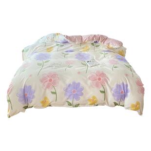 韩日式小清新少女心公主风全棉纯棉被套单件儿童学生宿舍床上用品