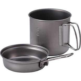 snowpeak雪峰户外露营轻量野炊钛金属个人锅 SCS-008