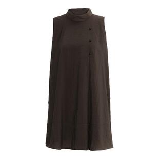 APOZi collection 溯源系列棕色天丝套装女夏季中式显高时尚新款