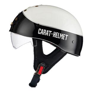 复古半盔男摩托车头盔美式巡航机车女踏板电动夏季透气瓢盔安全帽