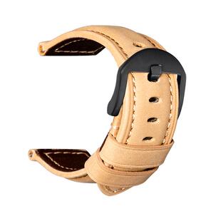 适配浪琴康卡斯L3.781/782/783/742/642复古头层牛皮手表带男21mm