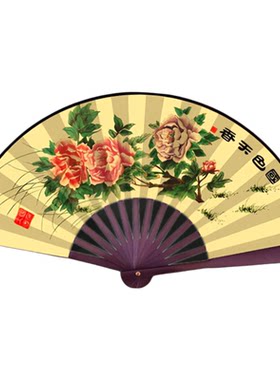 折扇舞蹈专用主角同款戏曲牡丹花