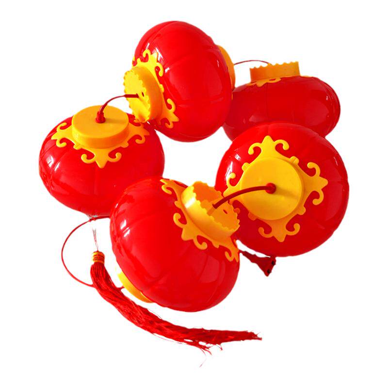 亚克力灯笼户外防水LED带灯塑料大红连串灯笼春节新年装饰灯笼串
