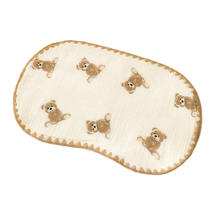 婴幼儿云片枕新生婴儿枕头透气吸汗防吐奶宝宝0到6个月纯棉纱枕巾