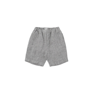 benebene韩国童装年春季新款舒适亚麻婴儿短裤男童休闲五分裤