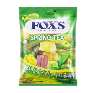 进口印尼foxs水晶糖四季茶水果糖硬糖果网红爆款杂莓薄荷喜糖零食
