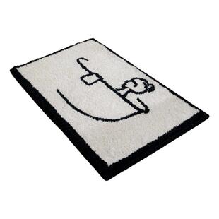 家用卧室地垫浴室门口吸水防滑脚垫卫生间防滑垫子INS风潮流脚垫